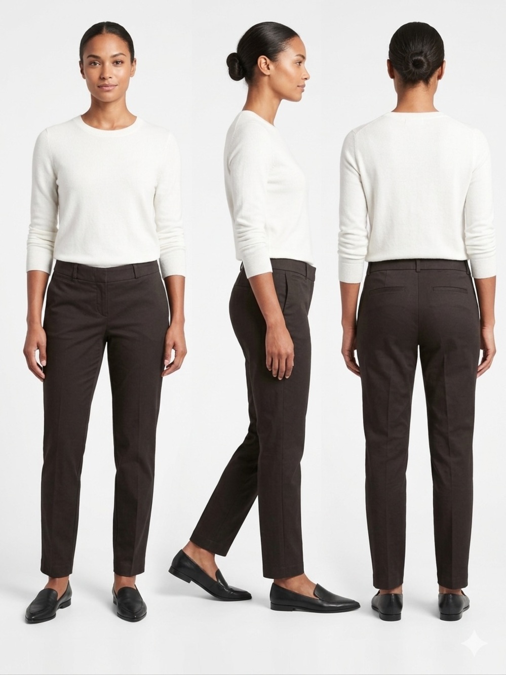 BANANA REPUBLIC Sloan Slim Ankle Pants – Classic Black, Size 10